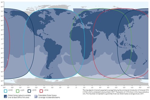 Inmarsat Global Express Coverage Map